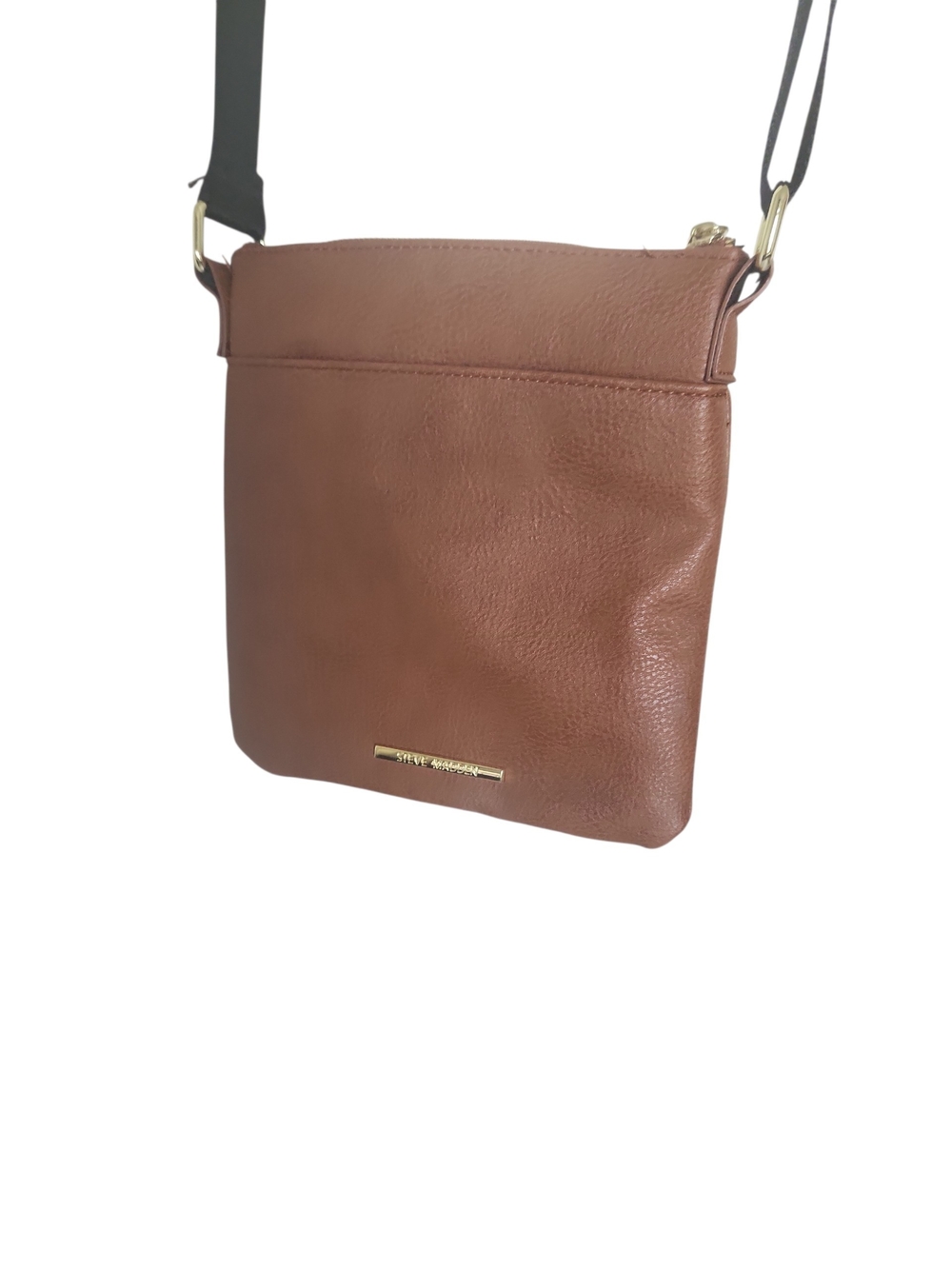 Steve Madden BGLAMM Signature Brown Crossbody Messenger Adjustable Strap Bag - Picture 11 of 12